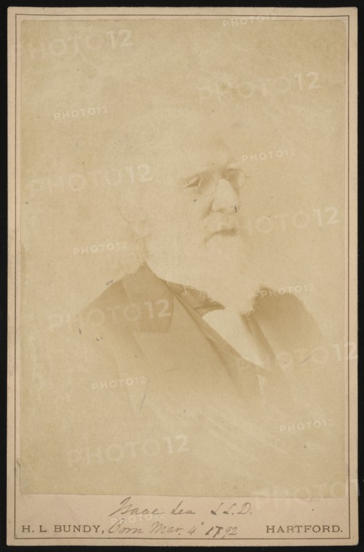 Portrait of Isaac Lea (1792-1886), Before 1886. Creator: Horace L Bundy.