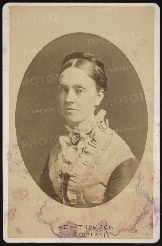 Portrait of Lady Frances Anna Blandy Thomson, Baroness Kelvin (1837-1916), 1876. Creator: Centennial Photographic Company.
