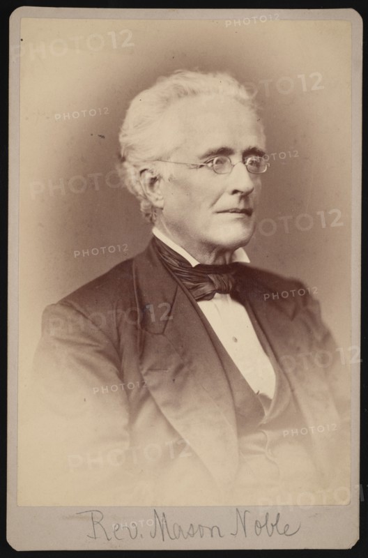 Portrait of Rev. Mason Noble (1809-1881), Between 1876 and 1880. Creator: Samuel Montague Fassett.