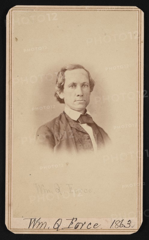 Portrait of William Quereau Force (1820-1880), June 1863. Creator: Alexander Gardner.