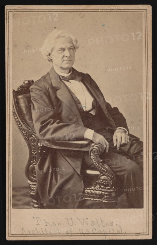 Portrait of Thomas Ustick Walter (1804-1887), Between 1866 and 1869. Creator: Alexander Gardner.