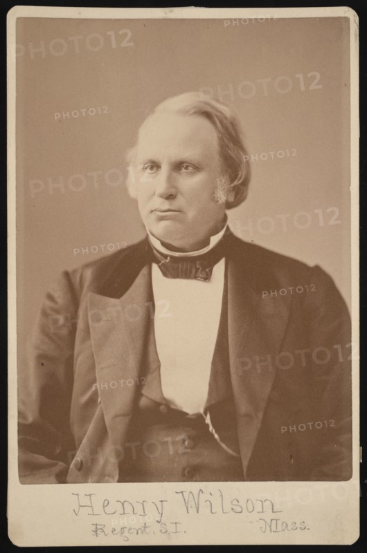 Portrait of Henry Wilson (1812-1875), Before 1876. Creator: Augustus Marshall.