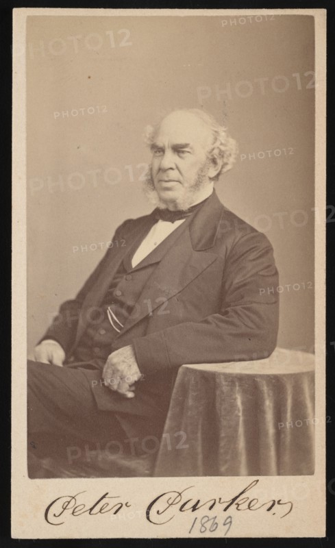 Portrait of Peter Parker (1804-1888), 1869. Creator: Augustus Marshall.