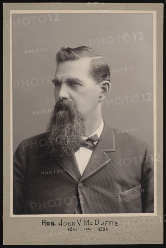 Portrait of John Van McDuffie (1841-1896), Before 1896. Creator: George Prince.