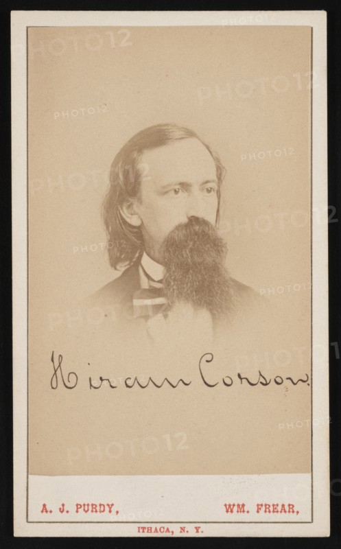 Portrait of Hiram Corson (1828-1911), Circa 1870s. Creator: Purdy & Frear.