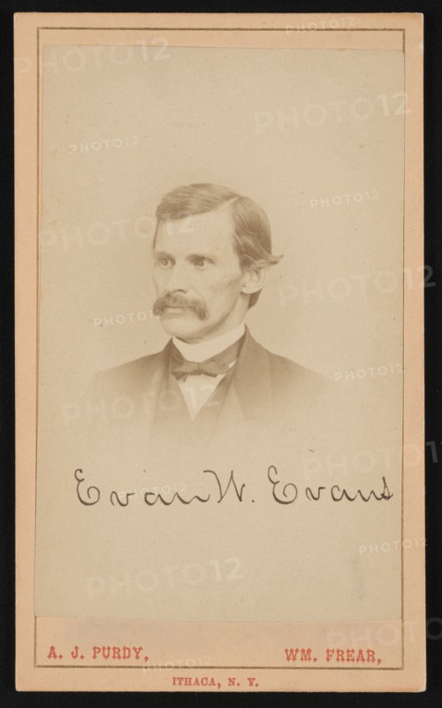 Portrait of Evan W. Evans (1827-1874), Before 1874. Creator: Purdy & Frear.