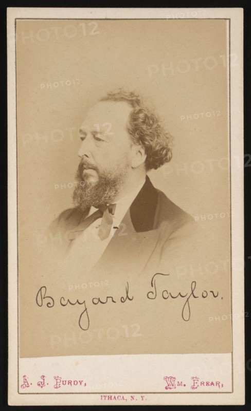 Portrait of Bayard Taylor (1825-1878), Before 1878. Creator: Purdy & Frear.