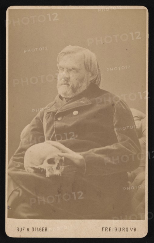 Portrait of Alexander Ecker (1816-1887), Circa 1870s. Creator: Ruf & Dilger.