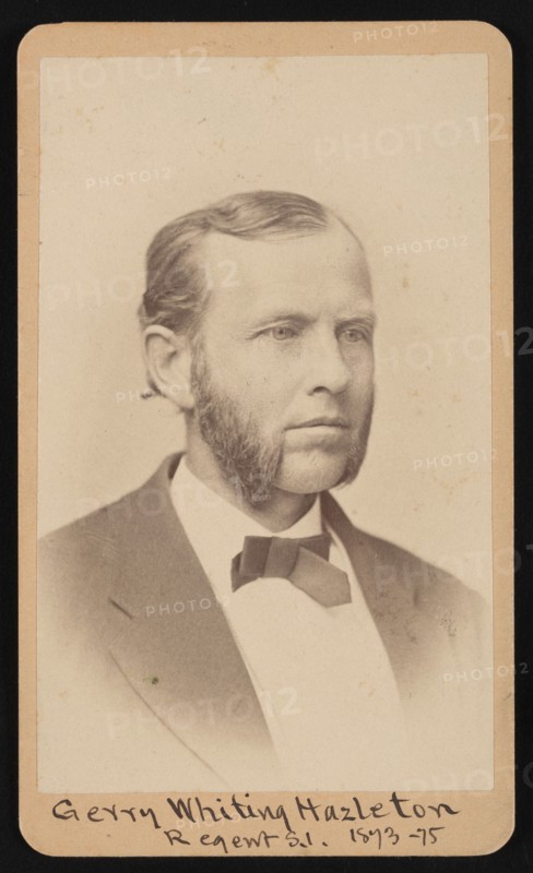 Portrait of Gerry Whiting Hazleton (1829-1920), Before 1876. Creator: William Hayward Sherman.
