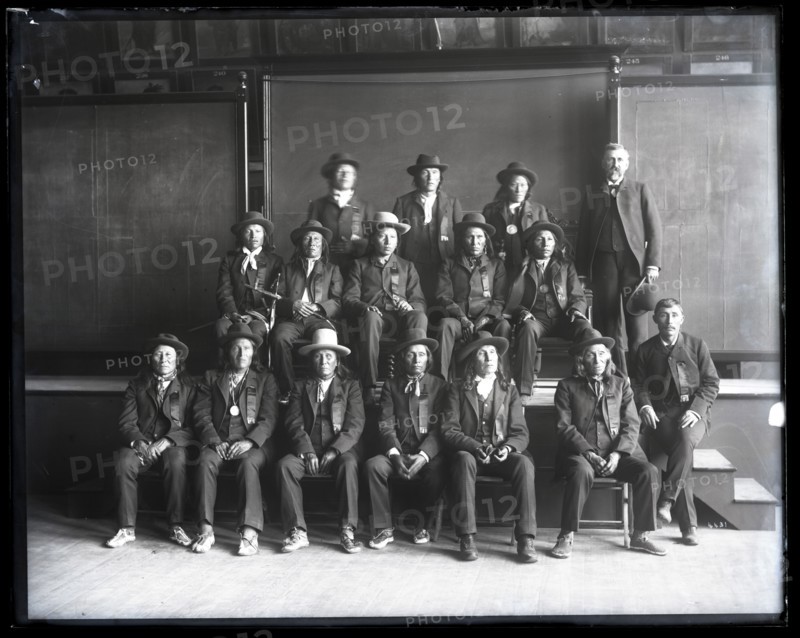 Group Portrait of Dakota Delegation, 1888. Creator: United States National Museum Photographic Laboratory.