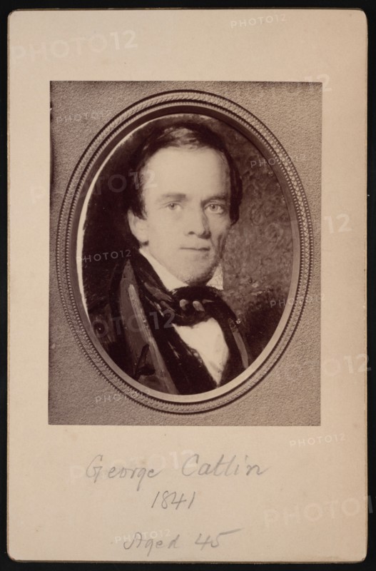 Portrait of George Catlin (1796-1872), 1841. Creator: Unknown.