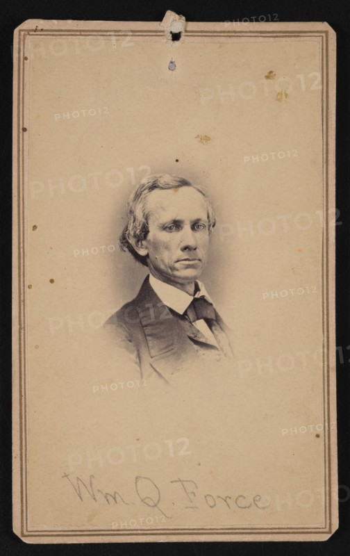 Portrait of William Quereau Force (1820-1880), May 29, 1863. Creator: Unknown.