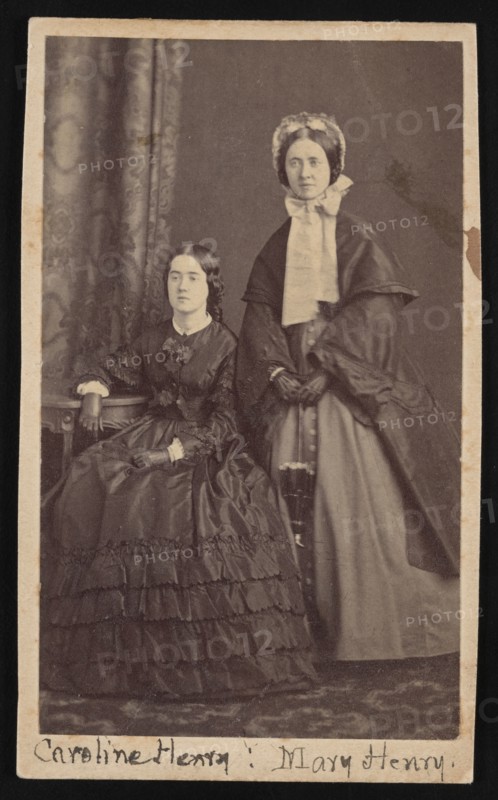 Portrait of Caroline Henry (1839-1920) and Mary Anna Henry (1834-1903), Circa 1860s. Creator: Unknown.