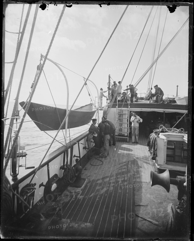 USFC Steamer "Albatross" Survey of Fishing Banks from Newport to Newfoundland, 1885. Creator: United States National Museum Photographic Laboratory.