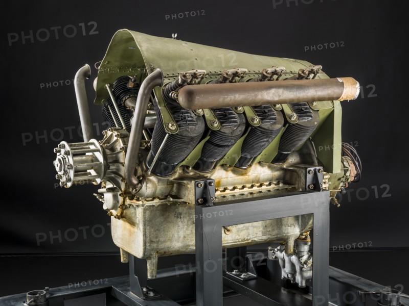 Royal Aircraft Factory RAF-1a, V-8 Engine, ca. 1914. Creator: Royal Aircraft Factory.