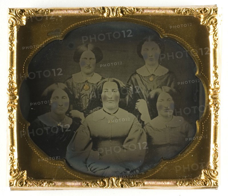 Untitled (five women), Mid 19th century. Creator: Unknown.