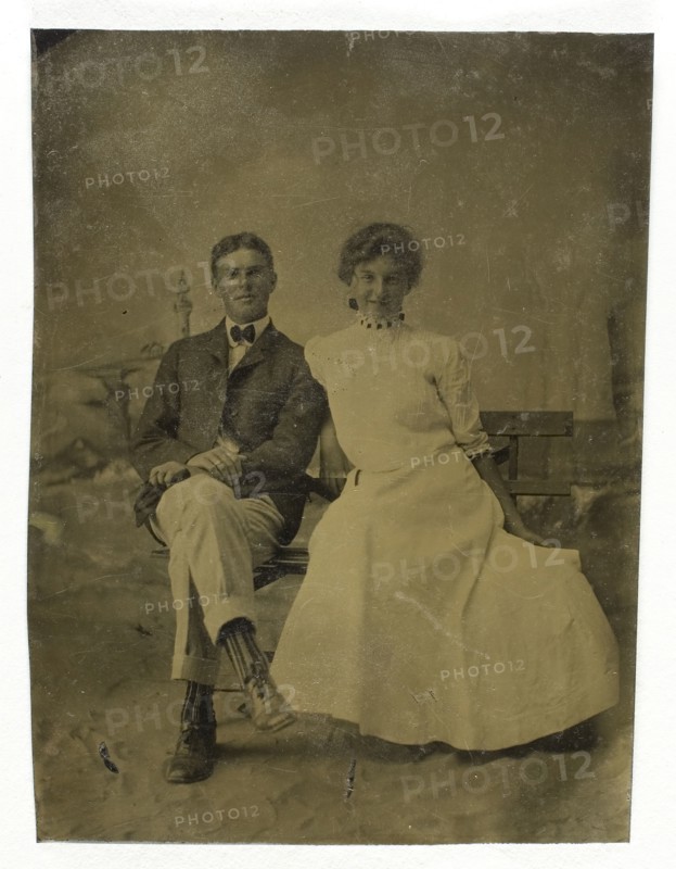 Untitled (Portrait of Seated Man and Woman), 1850/99. Creator: Unknown.