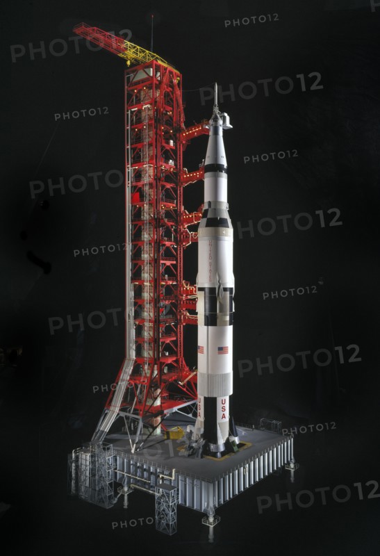 Model, Rocket, Saturn V, 1975. Creator: David P. Gianakos.
