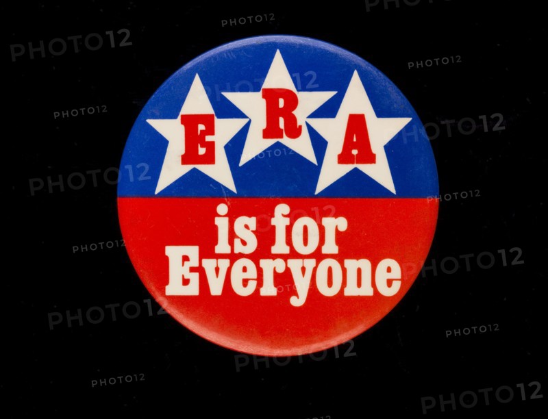 ERA is for Everyone badge owned by Sally Ride, ca. 1972. Creator: Unknown.