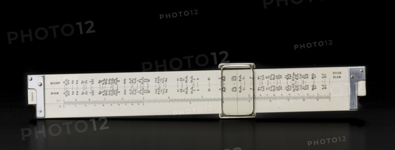 Chemical slide rule owned by Sally Ride, ca. 1970. Creator: Keuffel & Esser Co..