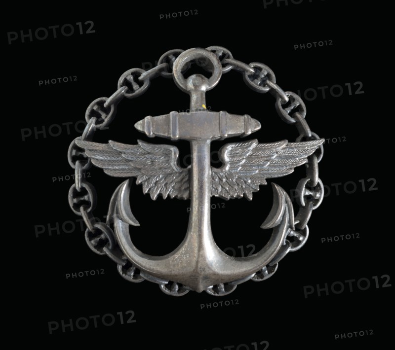 Alexander de Seversky Navy Aero School badge. Creator: Unknown.