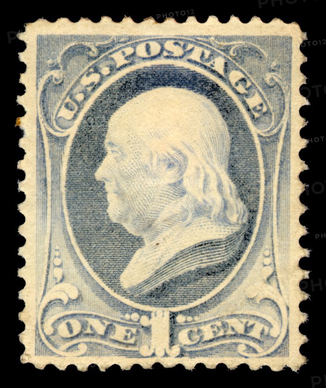 1c Franklin single, 1881. Creator: American Bank Note Company.
