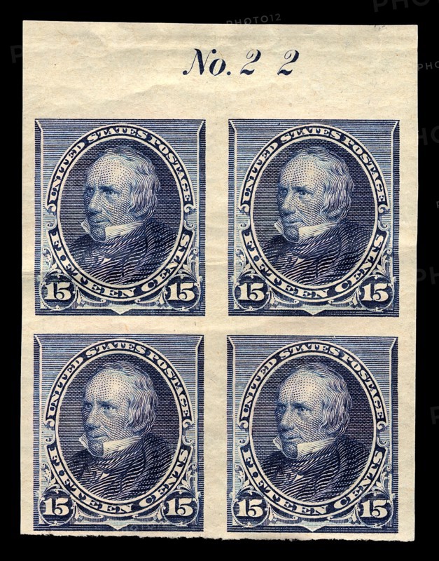 15c Henry Clay proof plate block of four, February 22, 1890. Creator: American Bank Note Company.