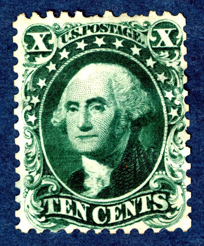 10c Washington reprint single, 1875. Creator: Continental Bank Note Company.