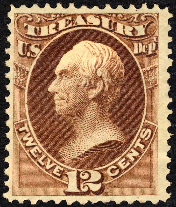 12c Henry Clay Treasury Department single, 1873. Creator: Unknown.