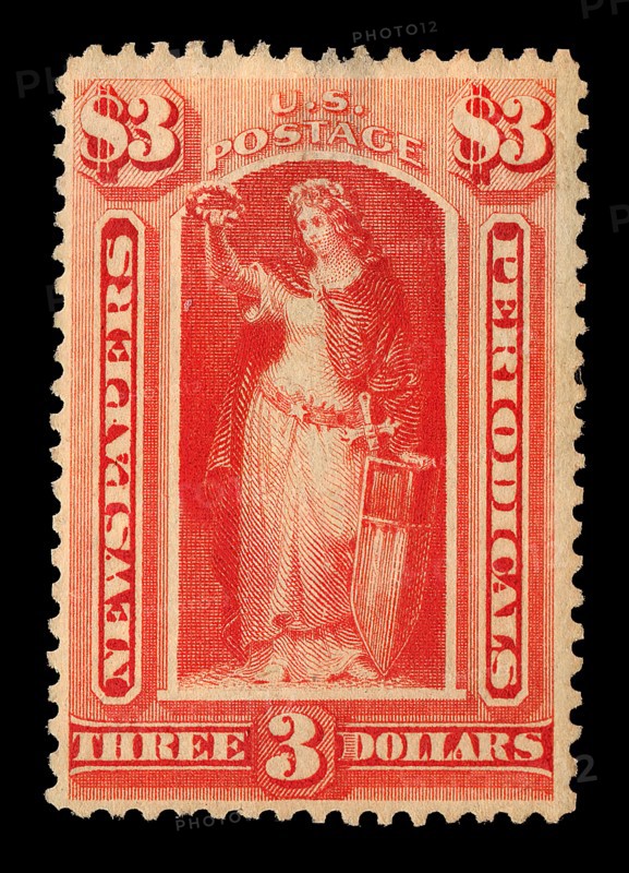 $3 Victory Newspapers and Periodicals single, 1879. Creator: Unknown.