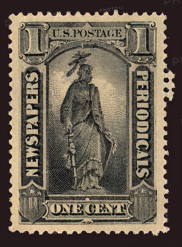 1c Statue of Freedom Newspapers and Periodicals single, 1885. Creator: Unknown.