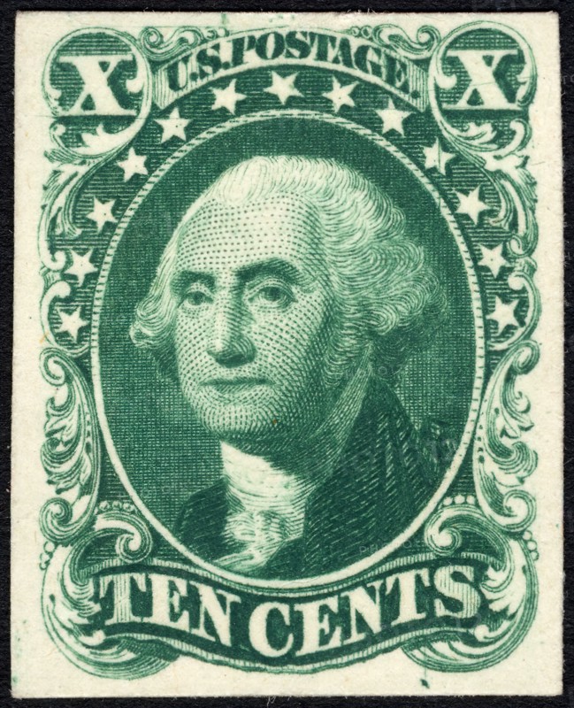 10c Washington trial color card proof, 1881. Creator: American Bank Note Company.