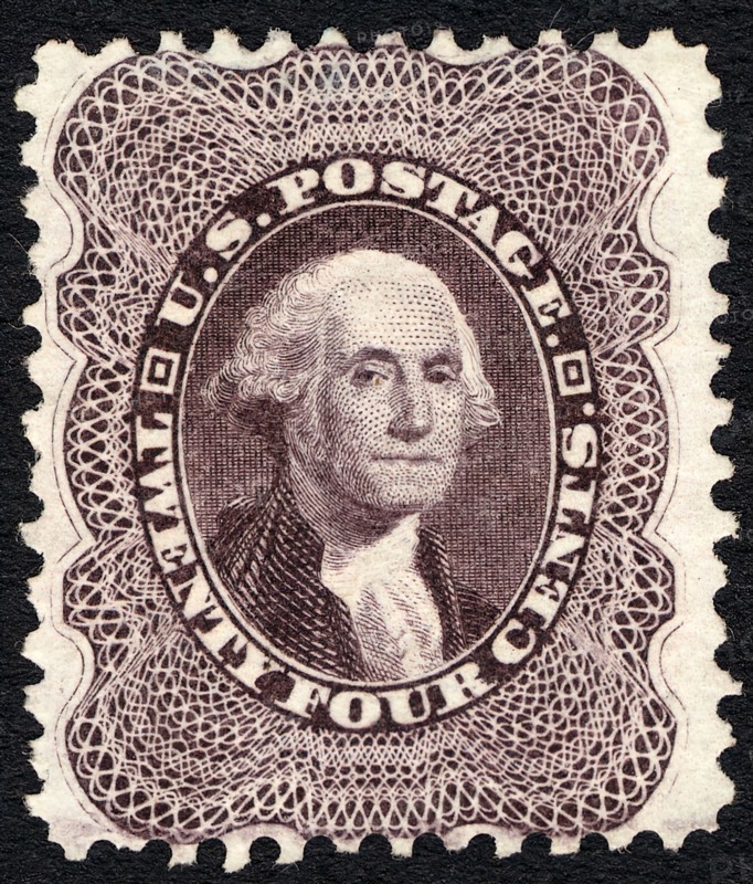 24c Washington reprint single, 1875. Creator: Unknown.