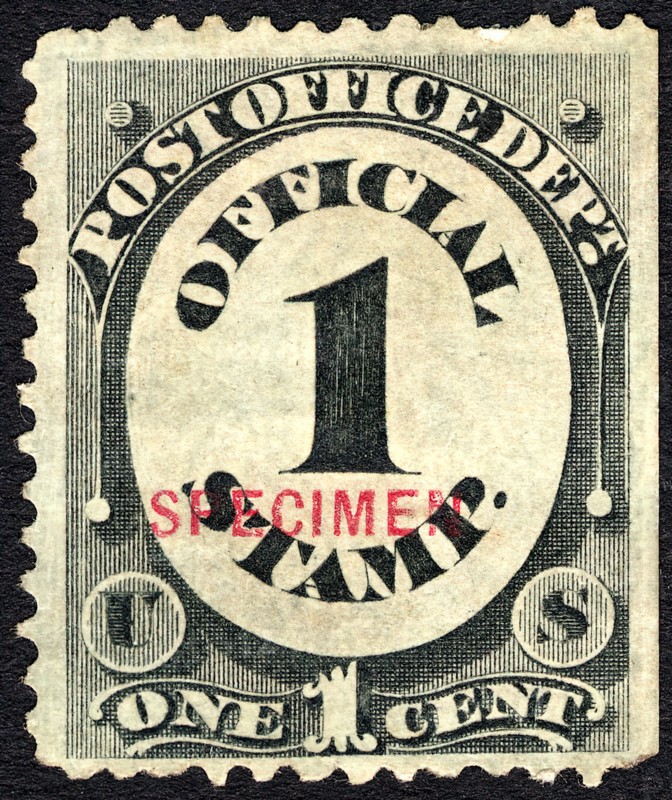1c Franklin Post Office Department special printing single, 1875. Creator: Unknown.