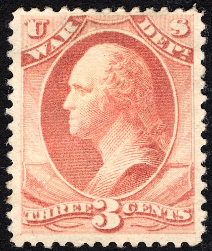 3c Washington War Department single, 1879. Creator: Unknown.