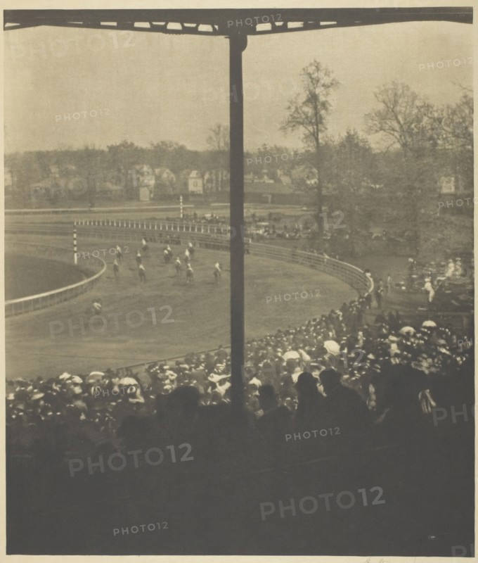 Going to the Post, Morris Park, 1904. Creator: Alfred Stieglitz.