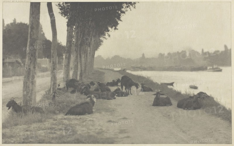 On the Seine—Near Paris, 1894, printed 1897. Creator: Alfred Stieglitz.