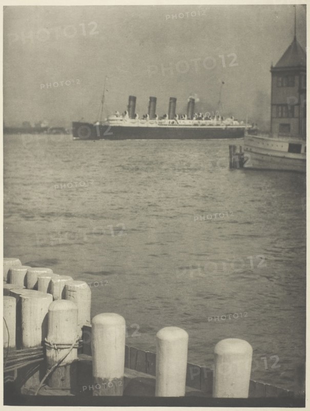 Outward Bound, The Mauretania, 1910. Creator: Alfred Stieglitz.