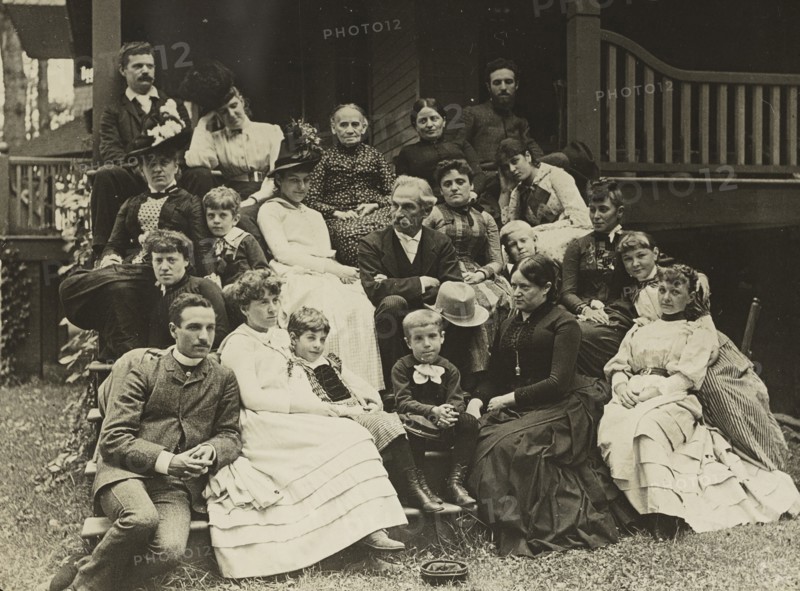 Stieglitz Family at Oaklawn, Lake George, 1888. Creator: Alfred Stieglitz.