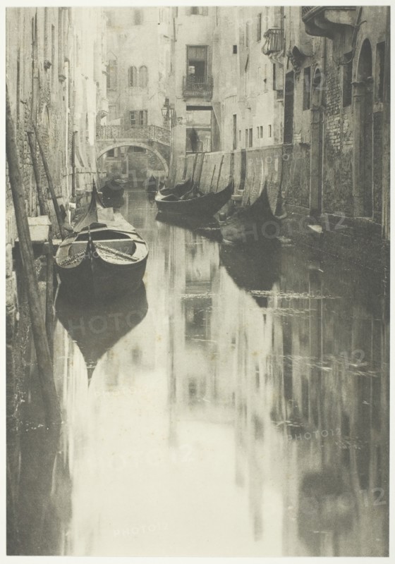 A Venetian Canal, 1894, printed 1897. Creator: Alfred Stieglitz.