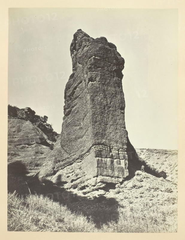 Sentinel Rock, Echo Canon, 1868/69. Creator: Andrew Joseph Russell.
