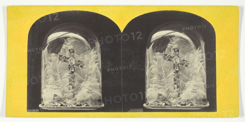 Lincoln Memorial. Dissected Leaves., 1860/69. Creator: Anthony & Company.