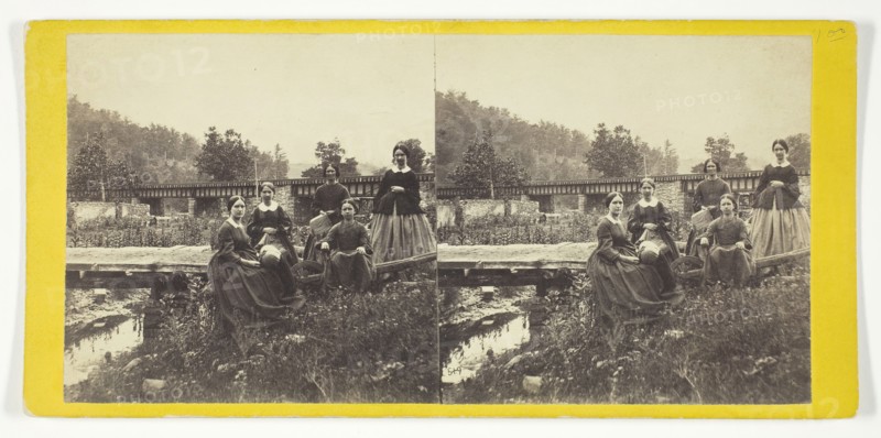 On the Juniata. The Five Fair Ladies, 1860/69. Creator: Anthony & Company.