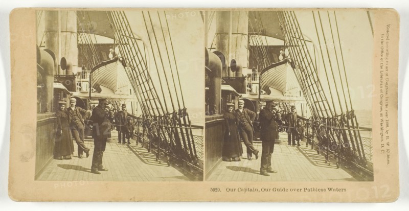 Our Captain, Our Guide over Pathless Waters, 1890. Creator: BW Kilburn.