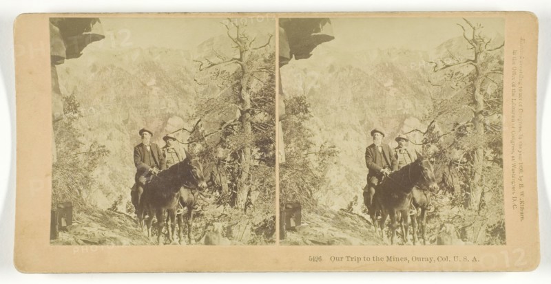 Our Trip to the Mines, Ouray, Col, U.S.A., 1890. Creator: BW Kilburn.