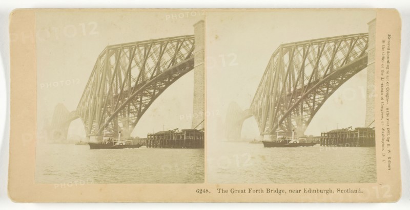 The Great Forth Bridge, Near Edinburgh, Scotland, 1891. Creator: BW Kilburn.