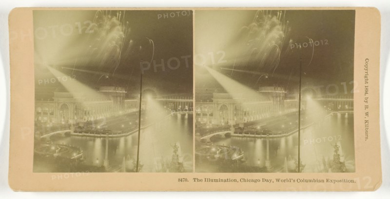 The Illumination, Chicago Day, World's Columbian Exposition, 1893. Creator: BW Kilburn.