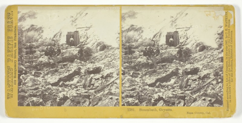 Steambath, Geysers, Napa County, California, 1867. Creator: Carleton Emmons Watkins.