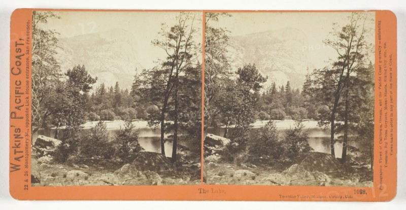 The Lake, Yosemite Valley, Mariposa County, Cal., 1861/76. Creator: Carleton Emmons Watkins.