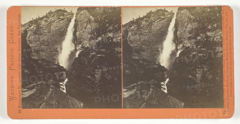 Yosemite Falls, 2630 ft., 1861/76. Creator: Carleton Emmons Watkins.